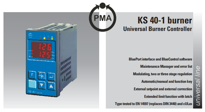 Burner Temperature Controller  PMA KS 40-1 West CS Vietnam