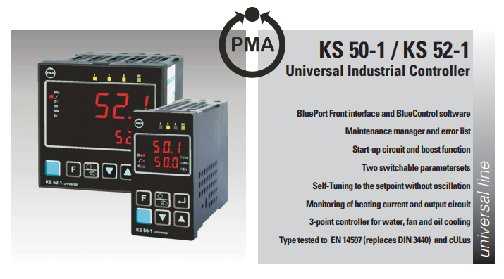 Temperature Controller KS 50-1, KS 52-1 - PMA PID Temperature Controller West cs VietNam