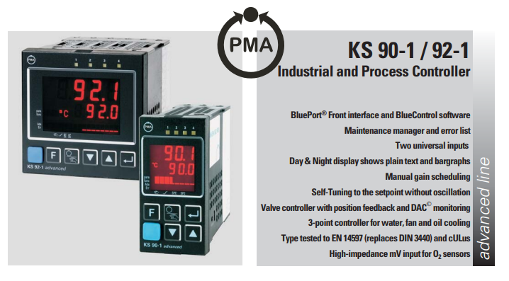 KS 90-1 , KS 92-1 PMA Industrial Temperature Controller – Bộ điều khiển nhiệt độ công nghiệp Hãng PMA